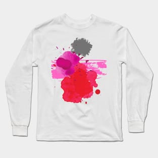 paint splash art Long Sleeve T-Shirt